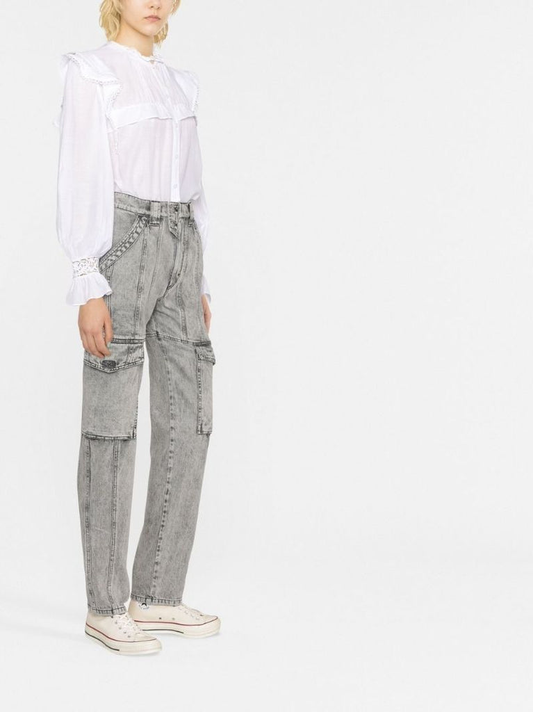 Grey Vayoneo High Waist Tapered Jeans