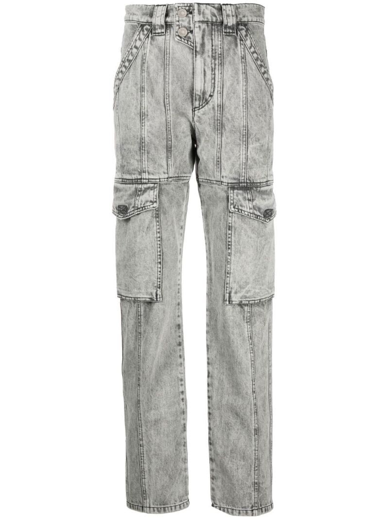 Grey Vayoneo High Waist Tapered Jeans