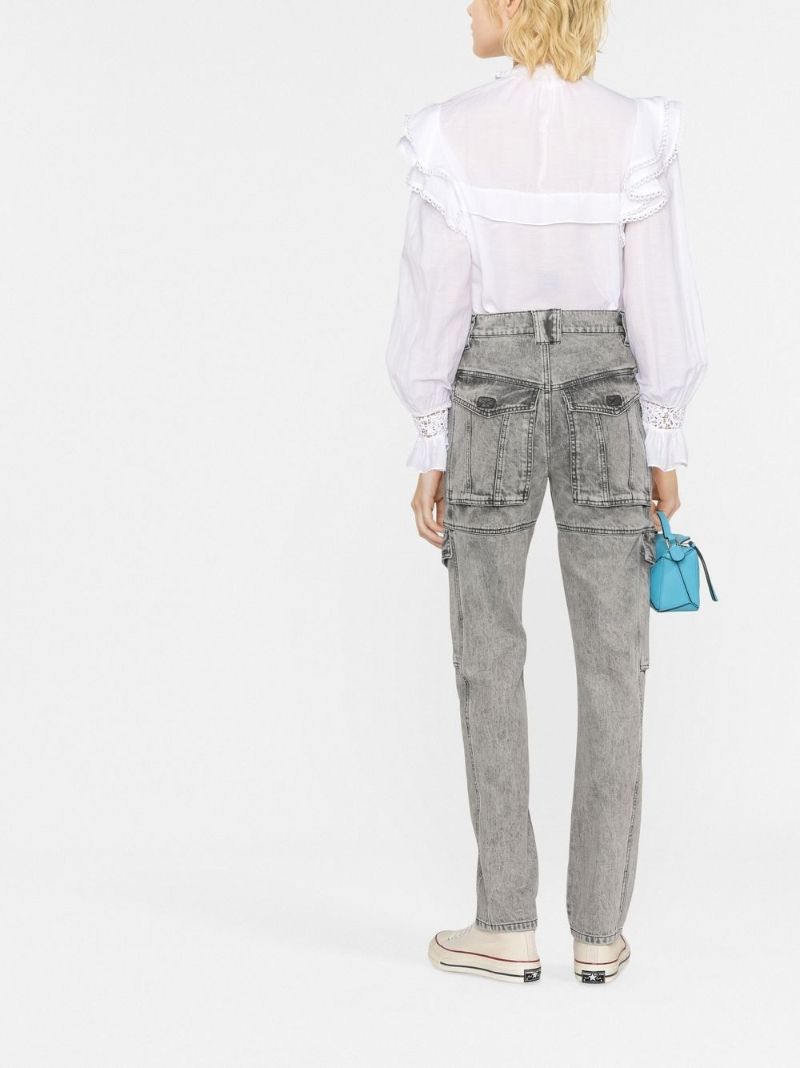 Grey Vayoneo High Waist Tapered Jeans