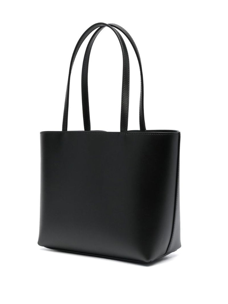 Black Embossed Logo Tote Bag