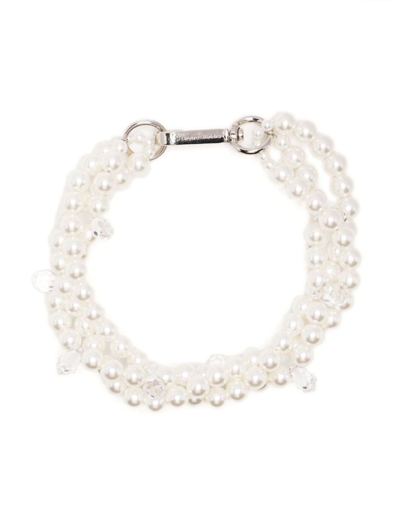 White Faux Pearl Bracelet