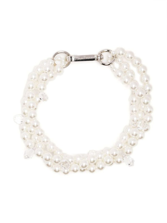 White Faux Pearl Bracelet