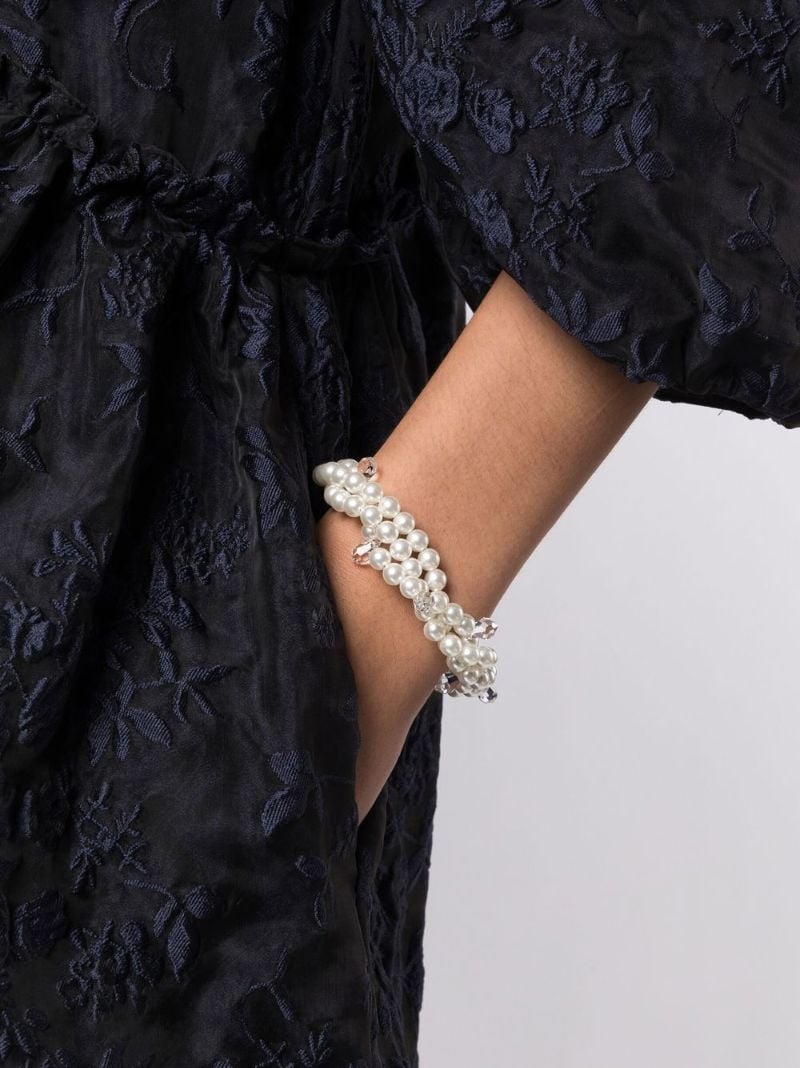 White Faux Pearl Bracelet