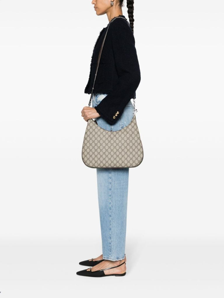 Neutral Attache Large Shoulder Bag