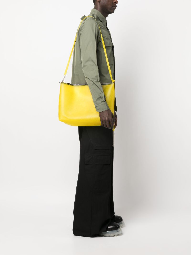 Yellow Adri Leather Shoulder Bag