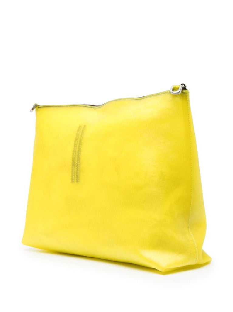 Yellow Adri Leather Shoulder Bag