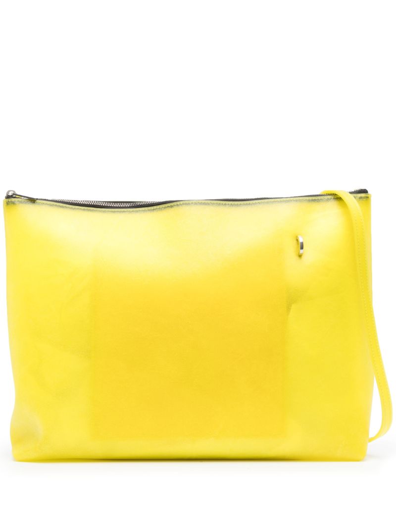 Yellow Adri Leather Shoulder Bag