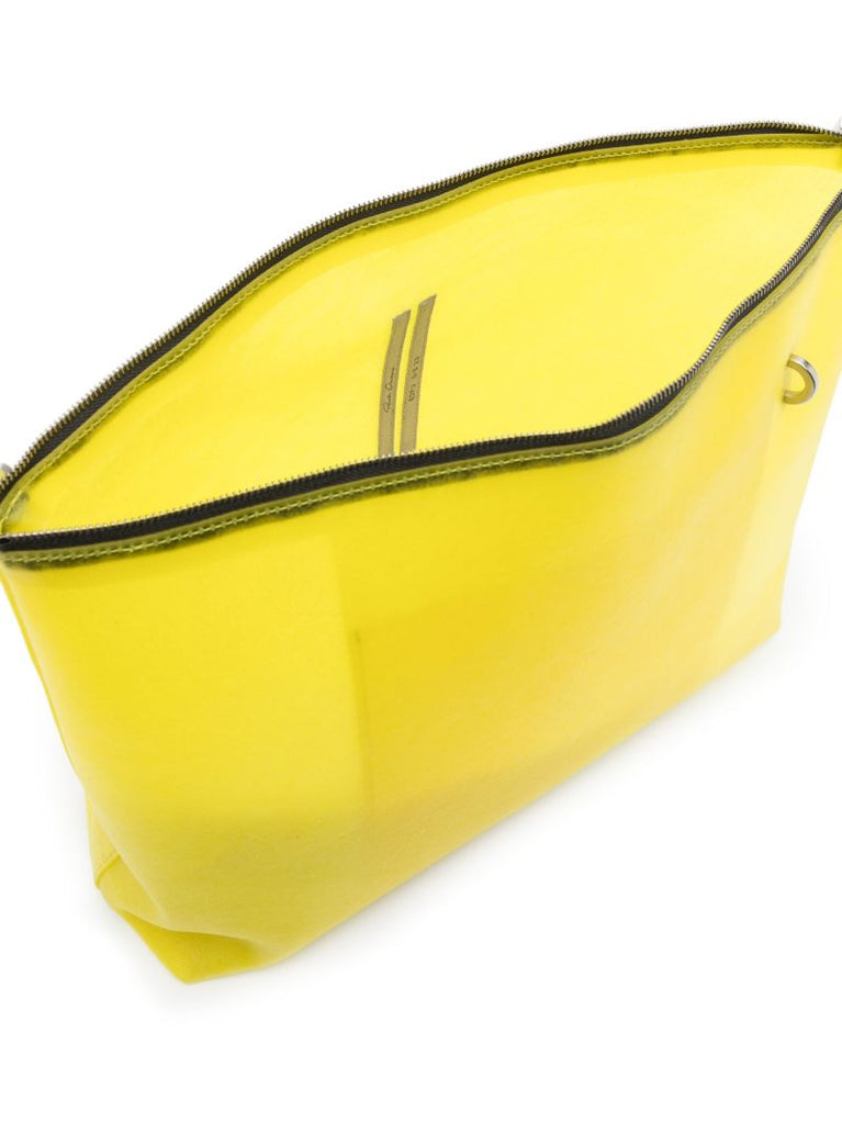 Yellow Adri Leather Shoulder Bag