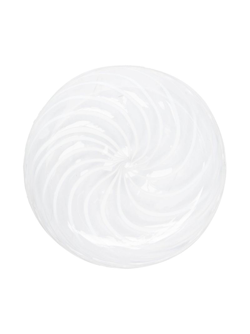 White Spin Glass Saucer Set