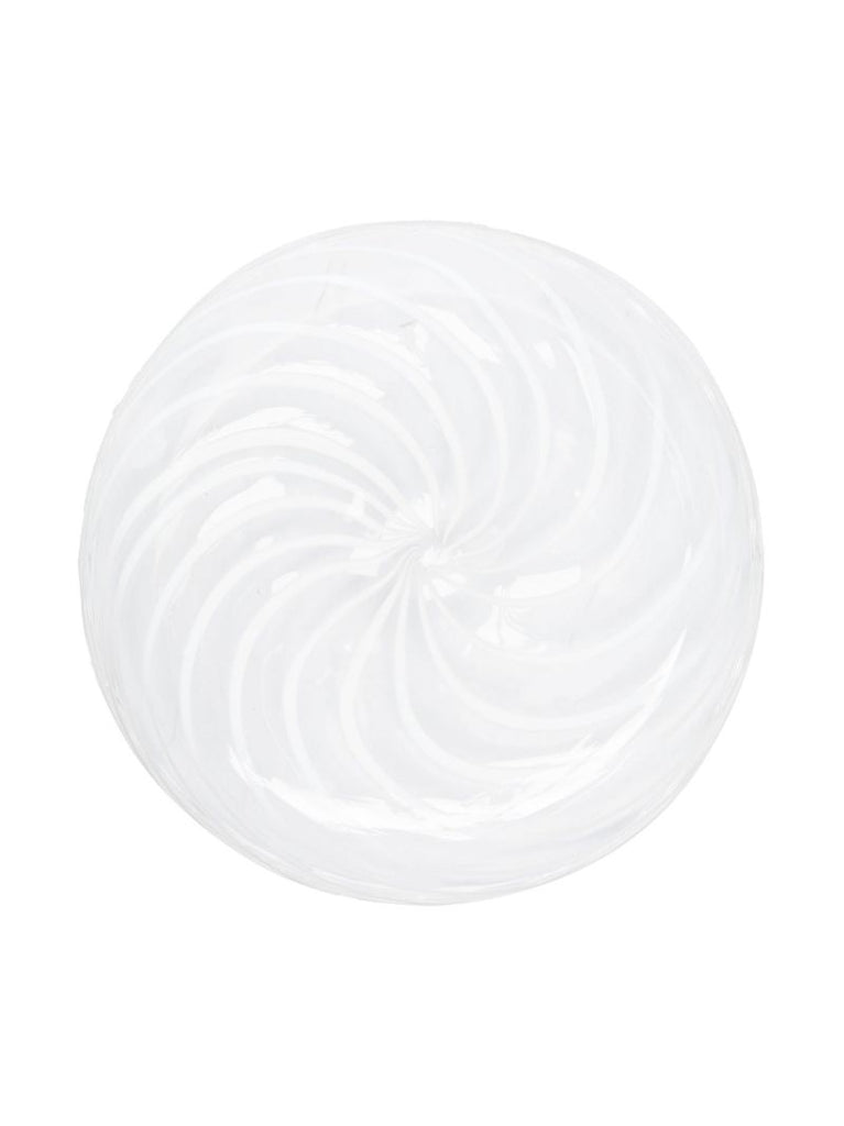 White Spin Glass Saucer Set