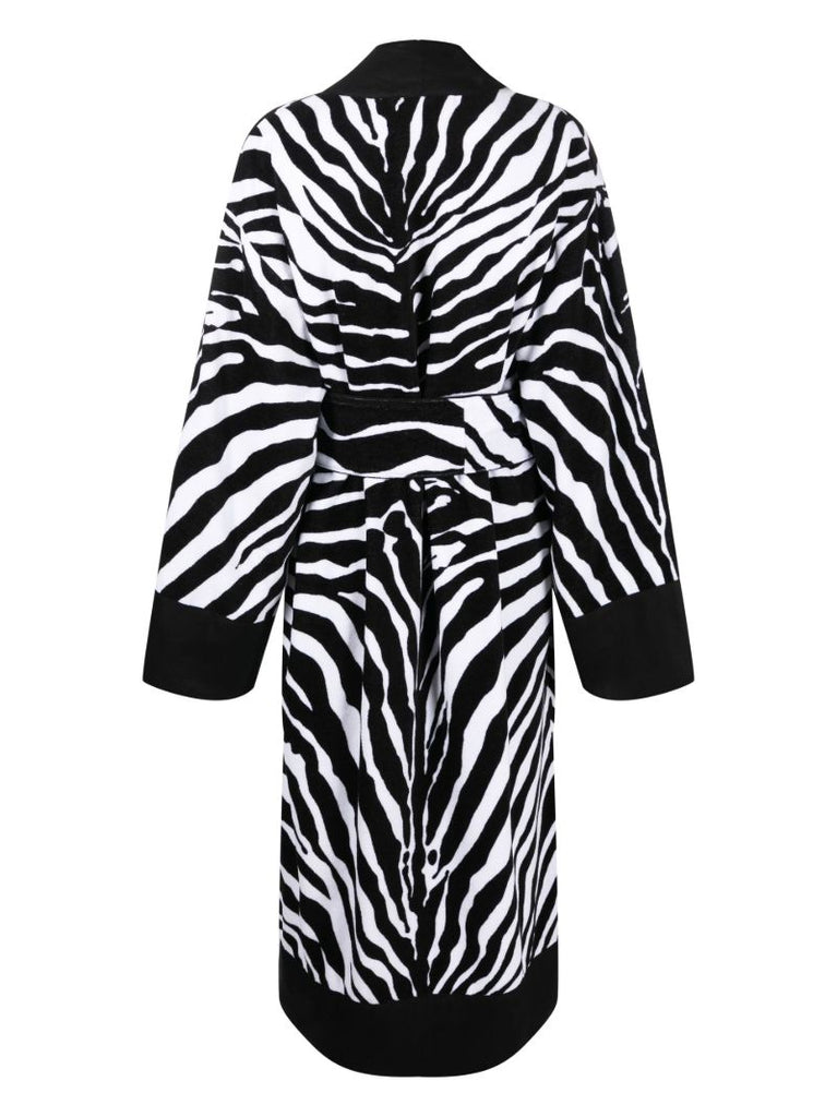Black Zebra Print Robe