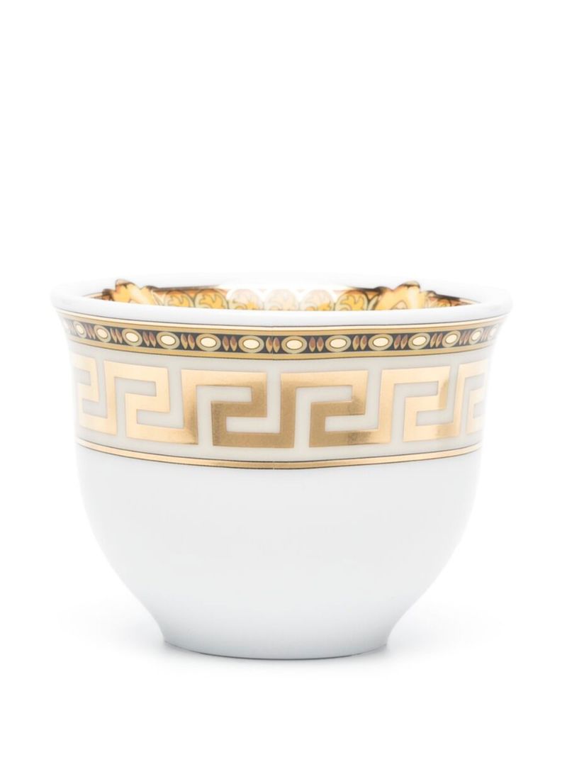 White La Greca Espresso Cup Set