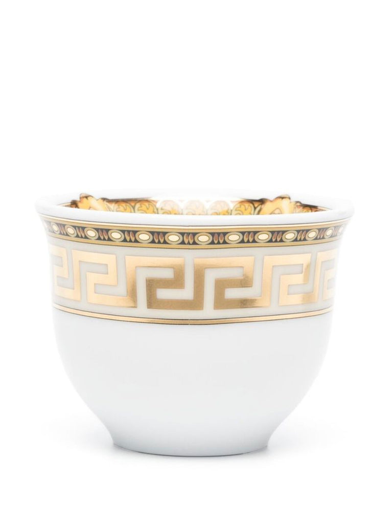 White La Greca Espresso Cup Set