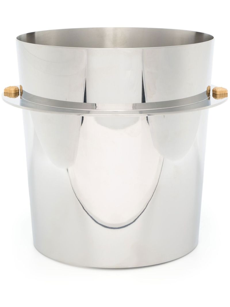 Silver Medusa Emblem Champagne Bucket