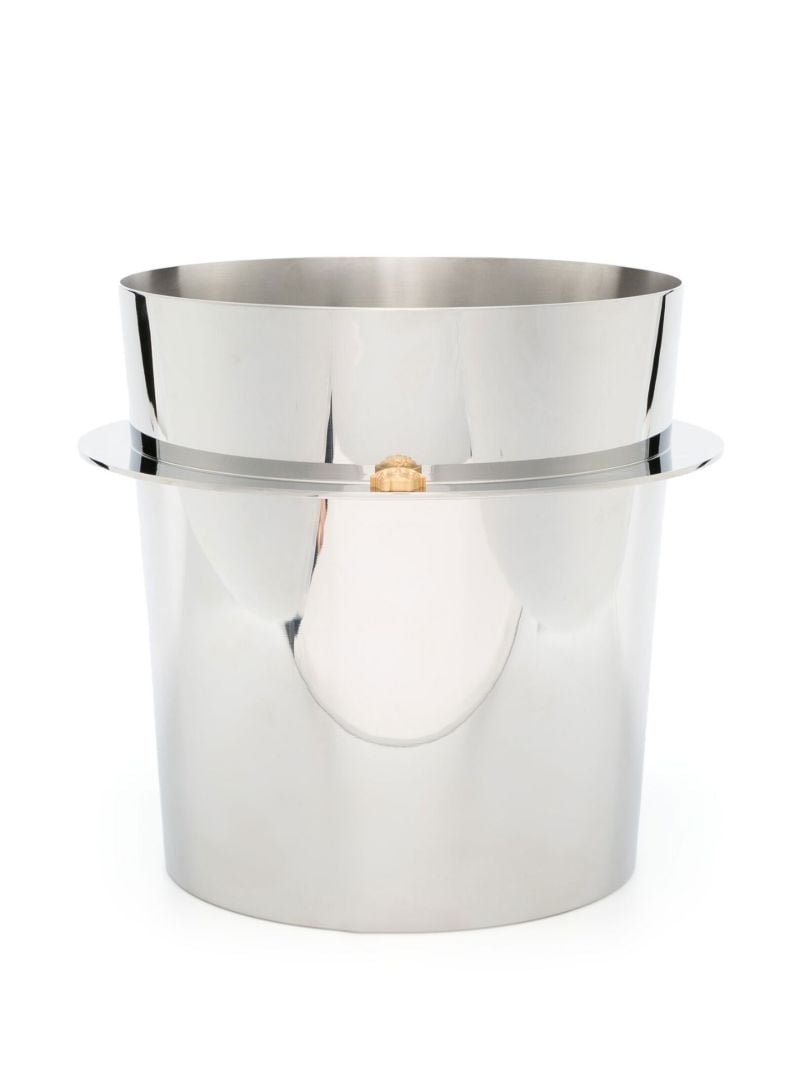 Silver Medusa Emblem Champagne Bucket