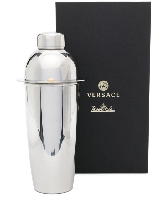 Silver-tone Medusa Cocktail Shaker