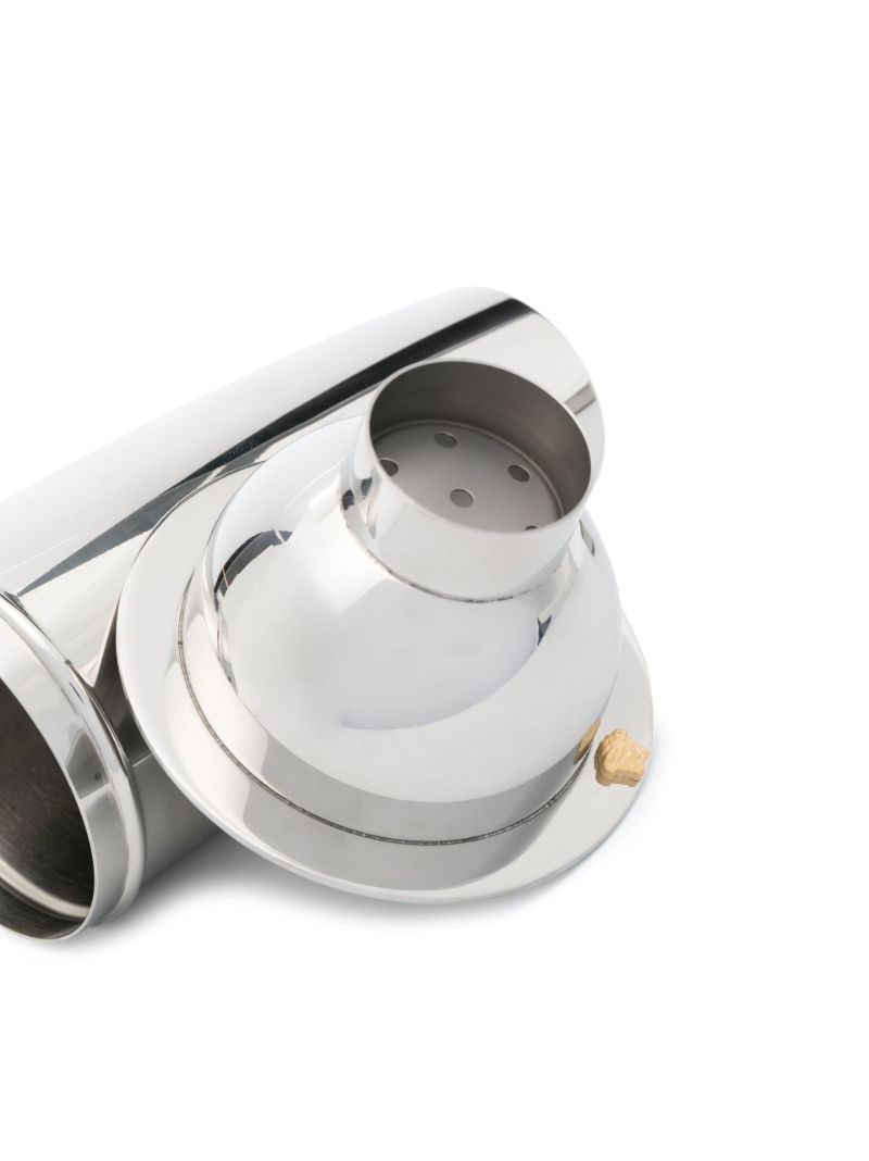 Silver-tone Medusa Cocktail Shaker