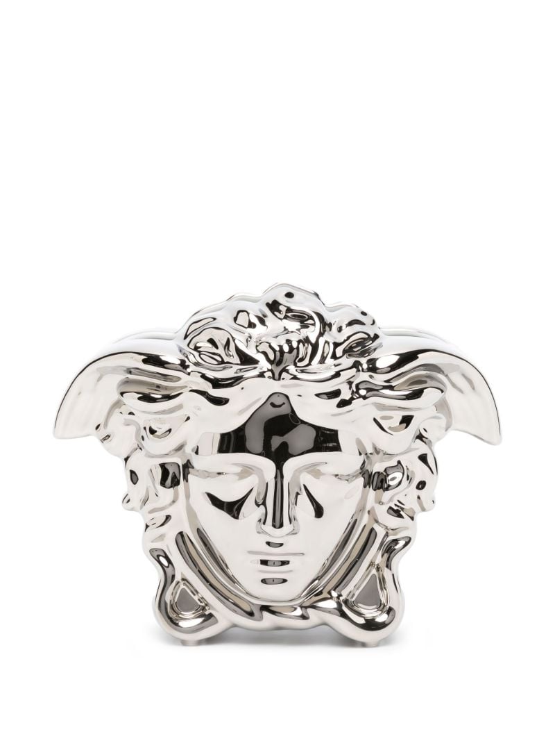 Silver-tone Medusa Head Vase