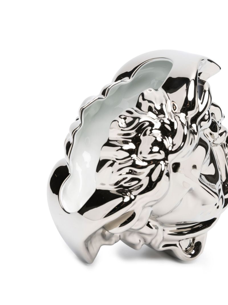 Silver-tone Medusa Head Vase