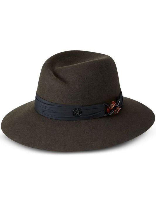 Brown Virginie Wool Felt Fedora Hat