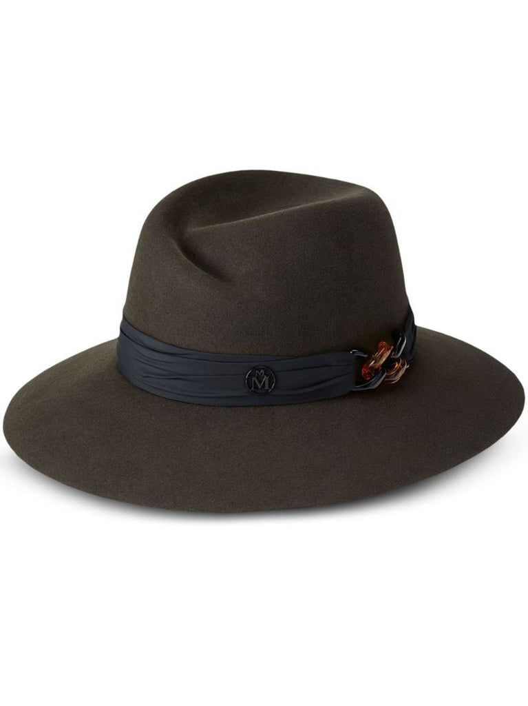 Brown Virginie Wool Felt Fedora Hat