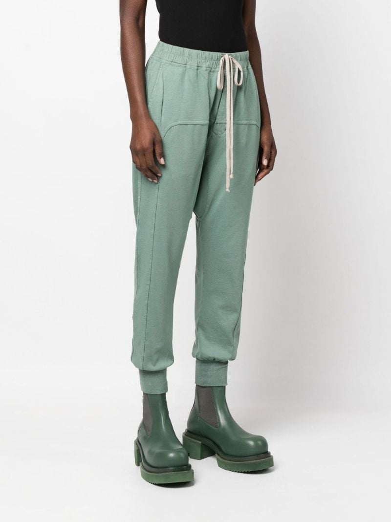 Blue Prisoner Cropped Cotton Track Pants