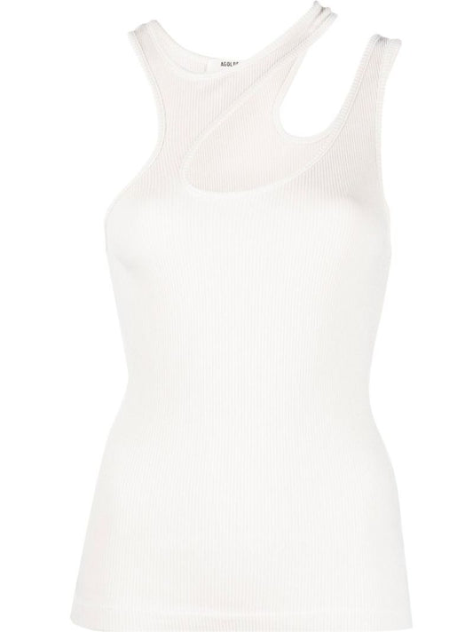 Grey Athena Asymmetric Vest Top