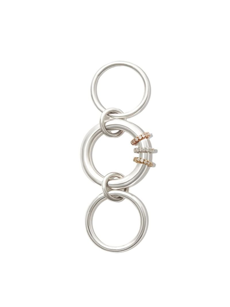 Sterling Silver Gemini Diamond Ring