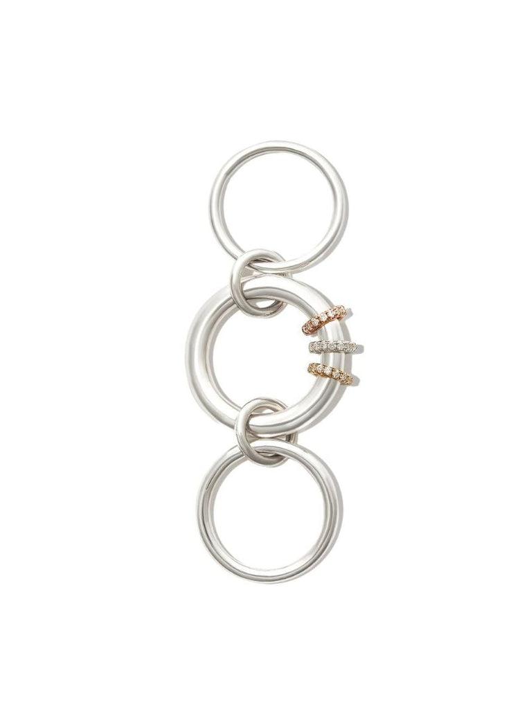 Sterling Silver Gemini Diamond Ring