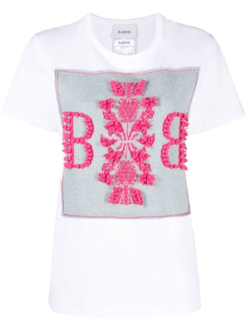 White 3d Logo Cotton T-shirt