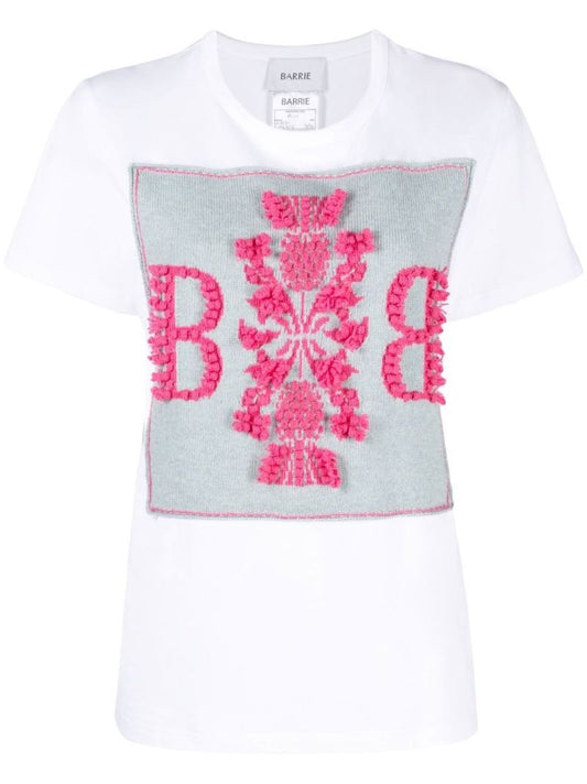White 3d Logo Cotton T-shirt