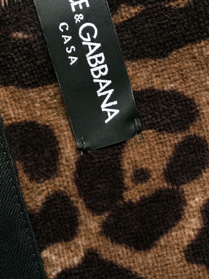 Brown Leopard Print Robe