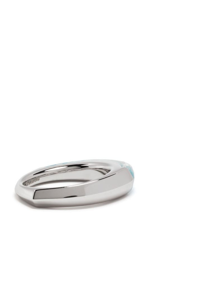 18k White Gold Shard Stack Crystal Ring