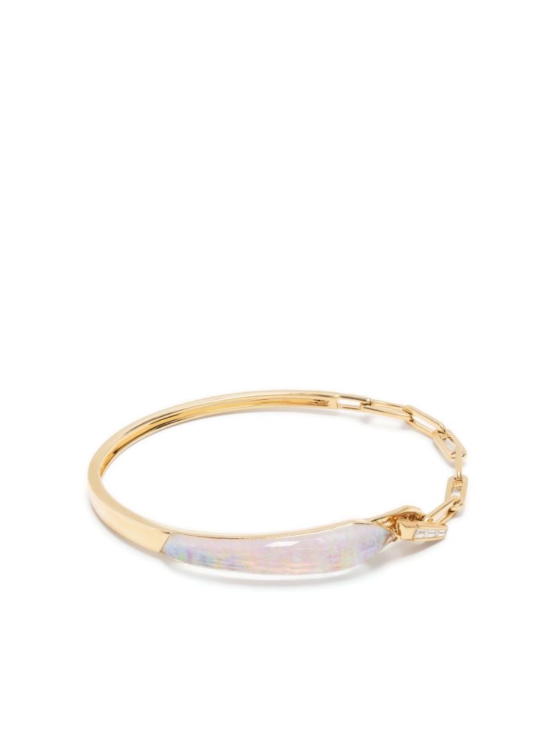 18k Yellow Gold Slimline Shard Linked Diamond Bracelet