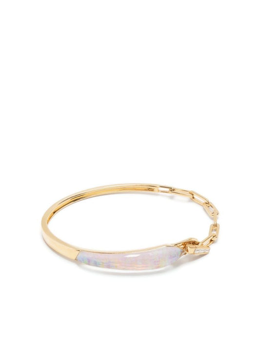 18k Yellow Gold Slimline Shard Linked Diamond Bracelet