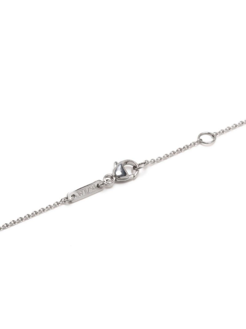 18k White Gold Magnipheasant Diamond Necklace