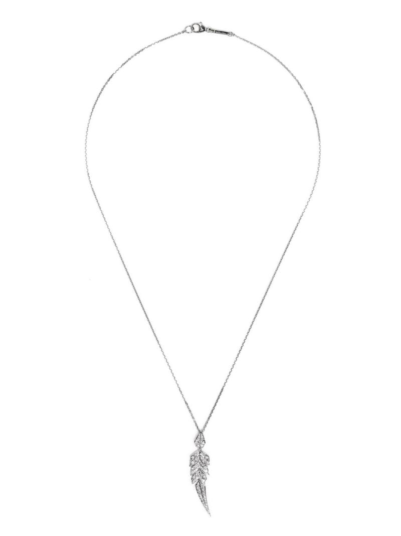 18k White Gold Magnipheasant Diamond Necklace