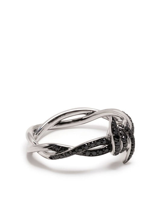 18k White Gold Forget Me Knot Diamond Ring