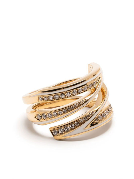 18k Yellow Gold Vertigo Infinity Diamond Ring