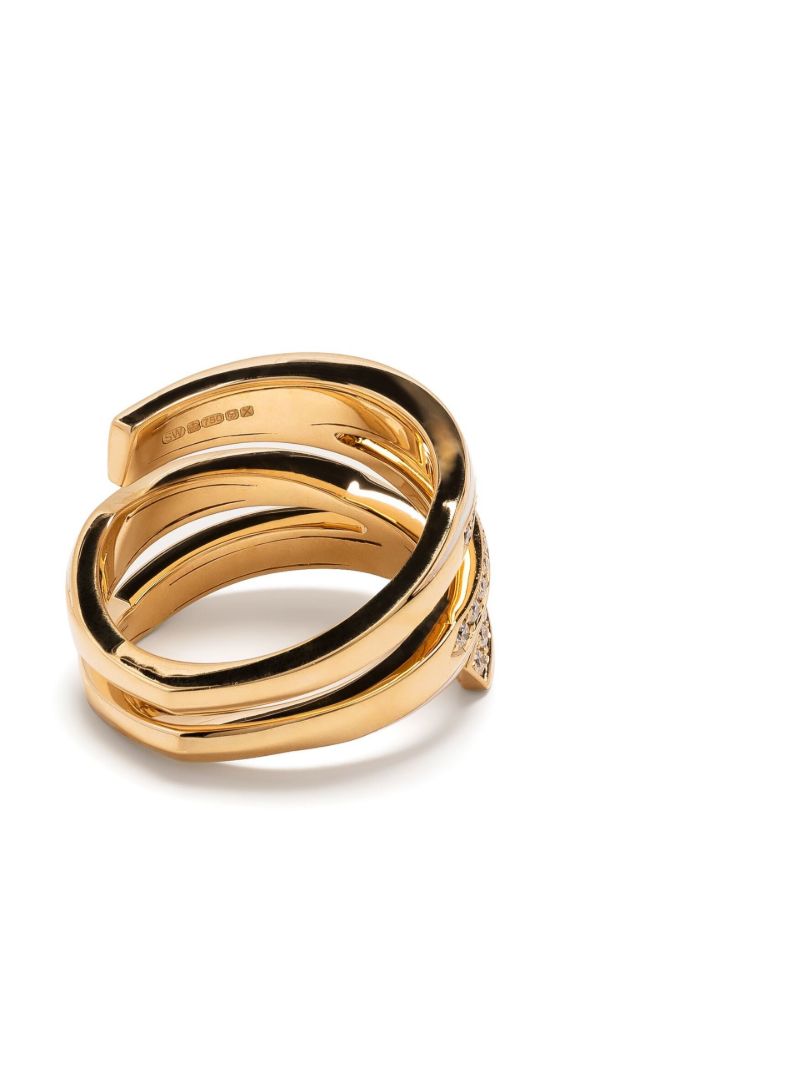 18k Yellow Gold Vertigo Infinity Diamond Ring