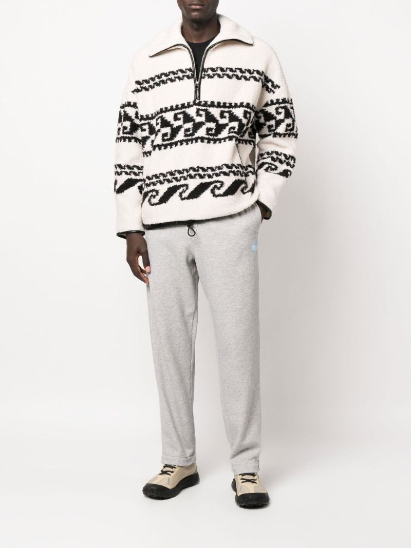 Neutral Marner Printed Fleece Jacket