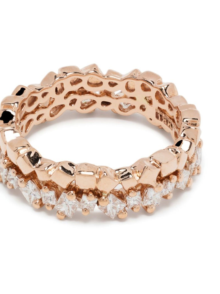 18k Rose Gold Mini Diamond Eternity Ring