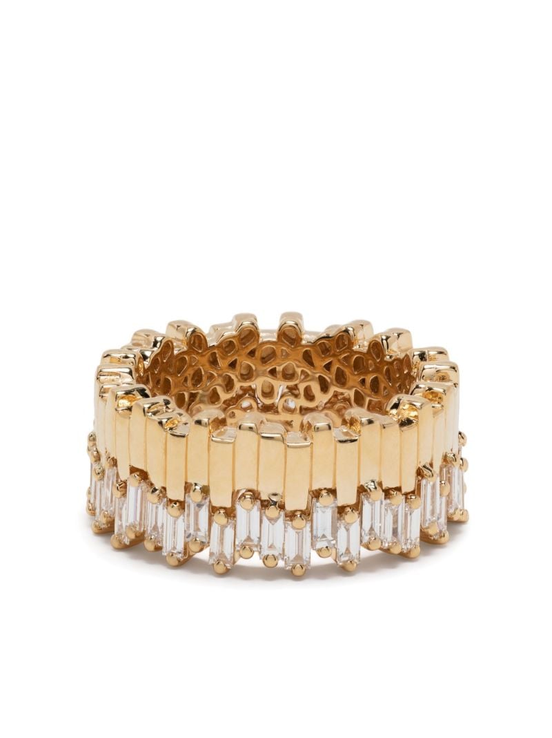18kt Yellow Gold Midi Stacker Diamond Eternity Ring