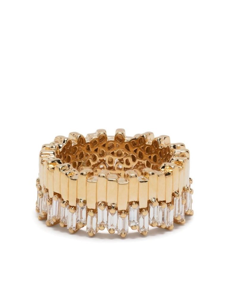 18kt Yellow Gold Midi Stacker Diamond Eternity Ring