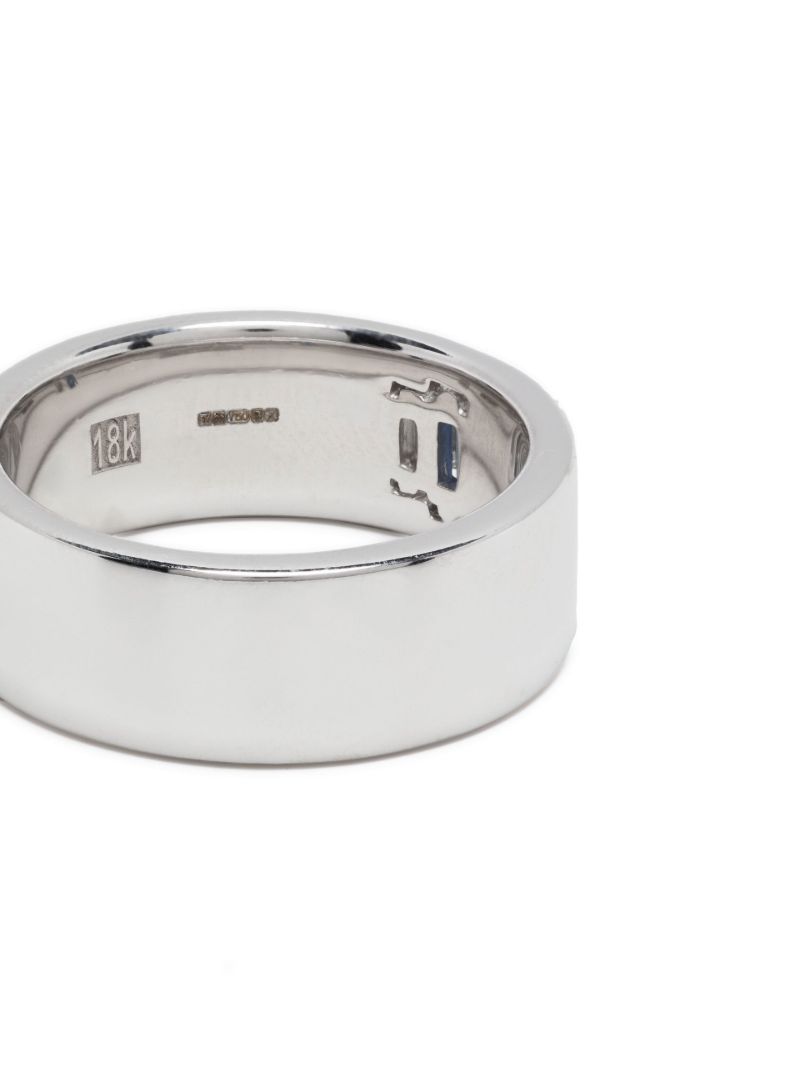 18k White Gold Diamond and Sapphire Ring
