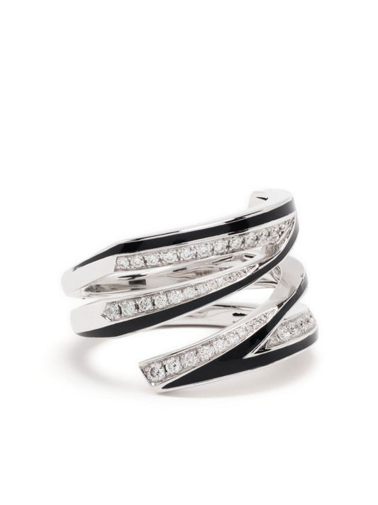 18k White Gold Vertigo Infinity Diamond Ring