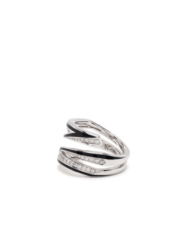 18k White Gold Vertigo Infinity Diamond Ring