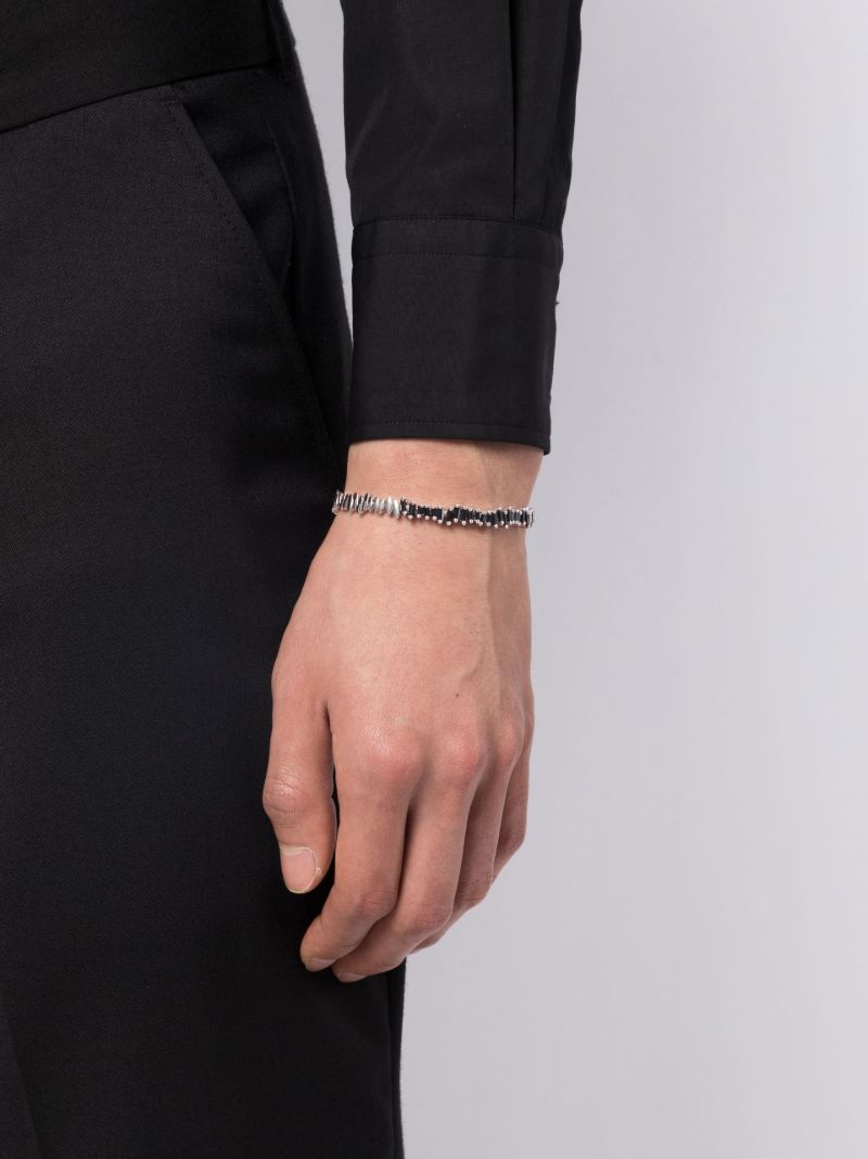 18k White Gold Id Sapphire Bracelet