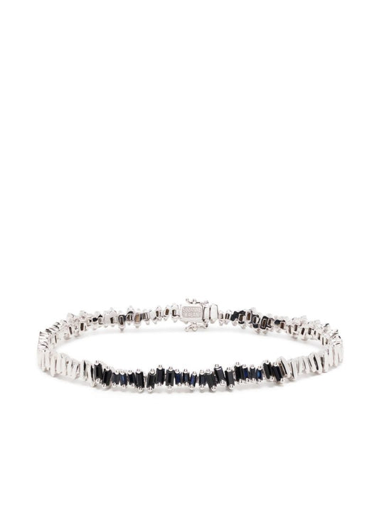 18k White Gold Id Sapphire Bracelet