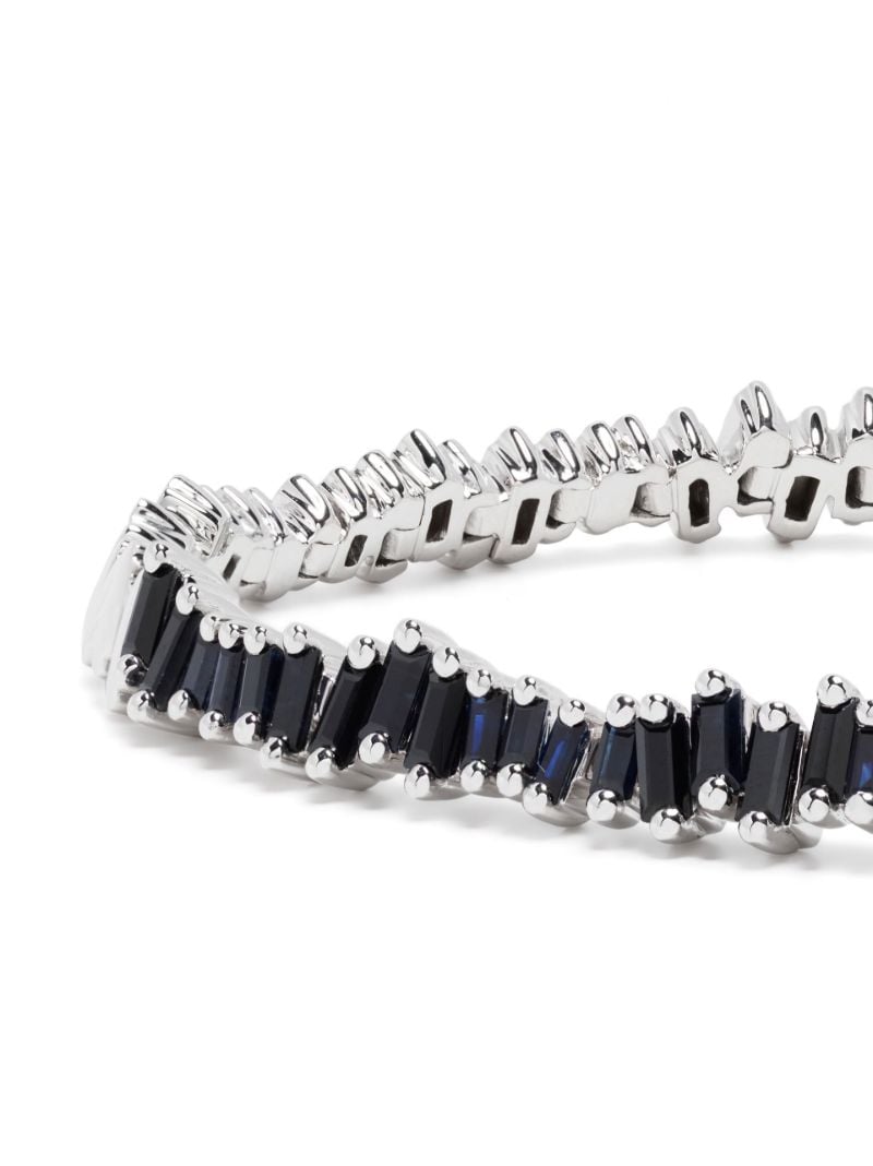 18k White Gold Id Sapphire Bracelet